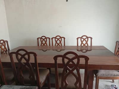 chiniot wood dining table 8 seater