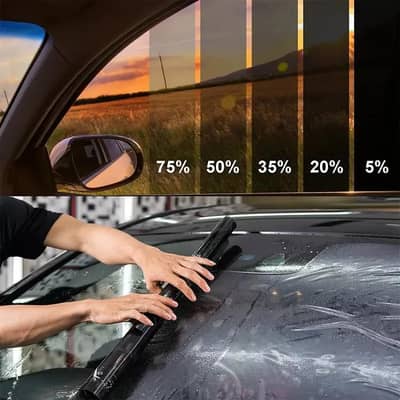 car window tint warping
