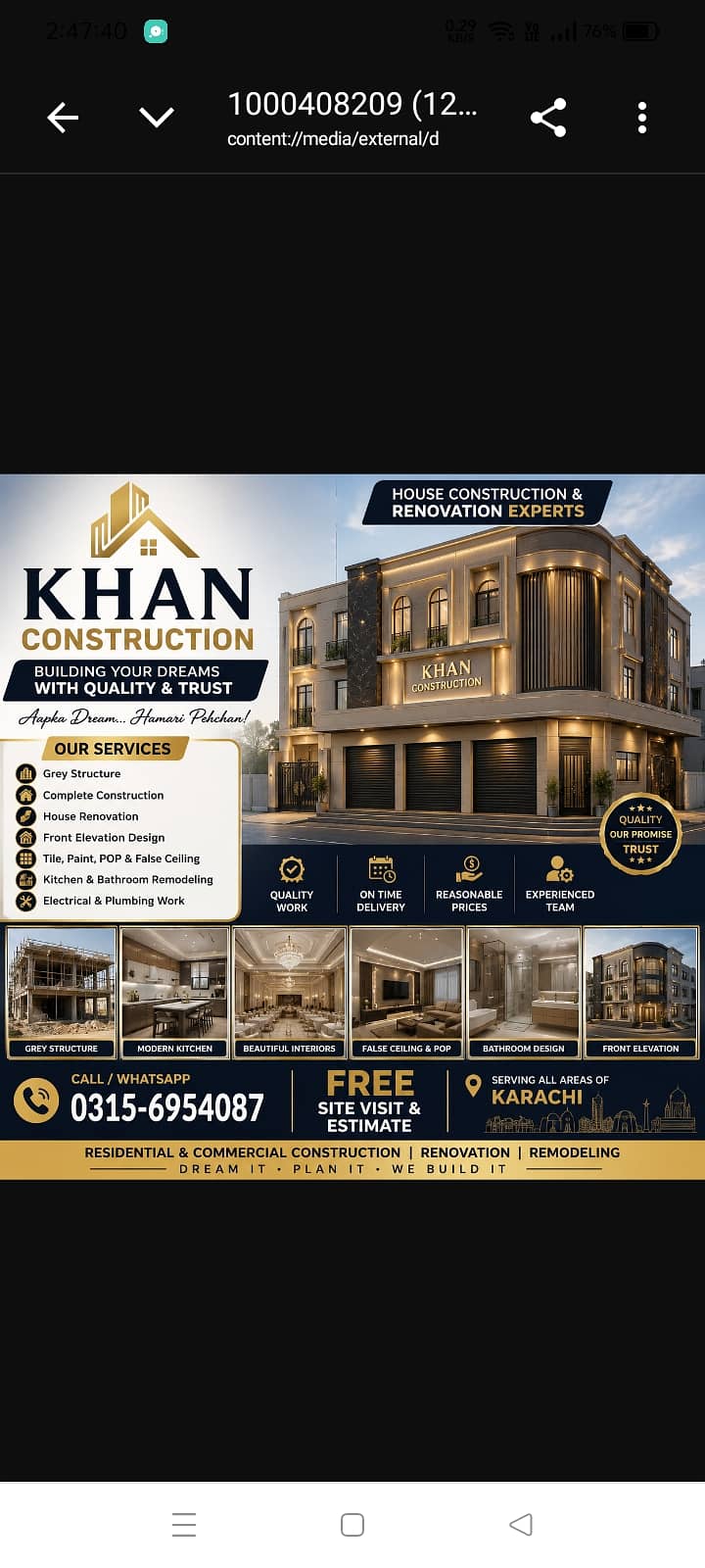 Construction services 7