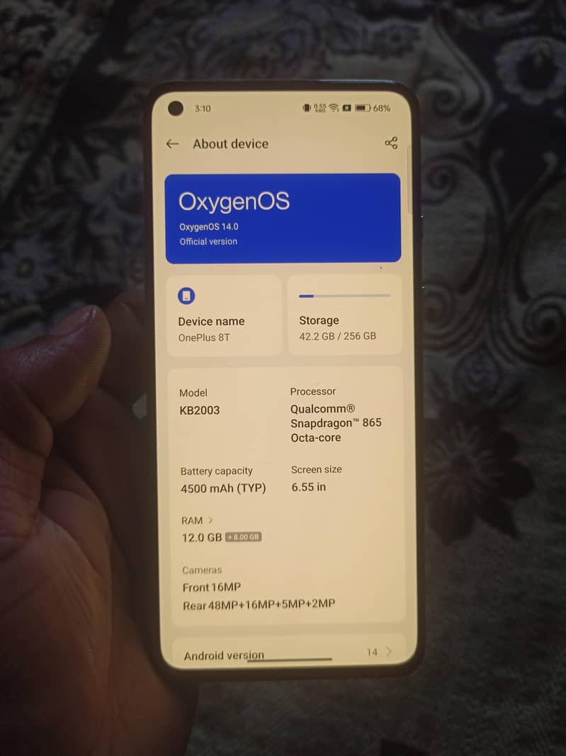 One Plus 8T 7