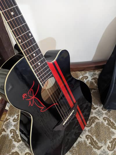 New Acoustic Guitar with bag and pick