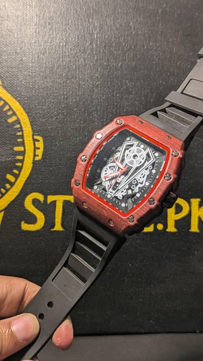 Luxury Skeleton Men's Watch |Richard mille|  Red Edition | Brand New