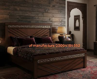 Bed/Double bed/single bed/king size bed/wooden bed/polish bed