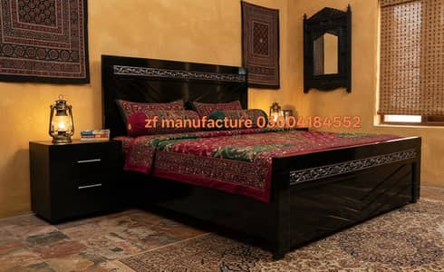 Double bed / bed set / wooden bed / bed / Furniture / king size bed
