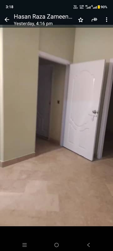 3 Bed D D flat for Rent kaneez Fatima society