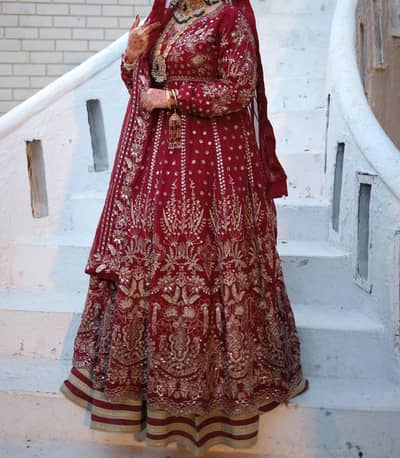 Original Akbar Aslam Bridal Dress In Perfect Condition worn only once