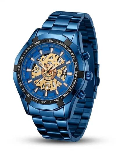Premium Blue Chronograph Style Men's Watch – Brand New (Saudi Import)