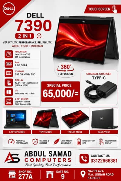 lenovo laptop 2 in 1(360 foldable laptop)