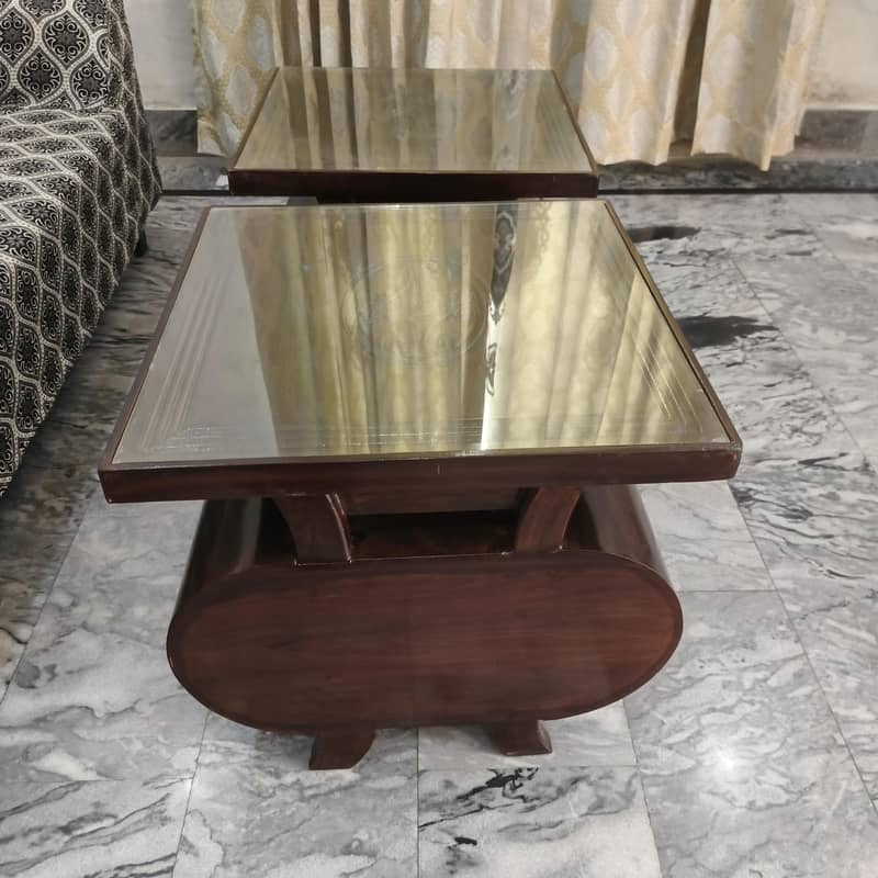 shehsham wood nesting Table set | coffee table | 3set center Table 5