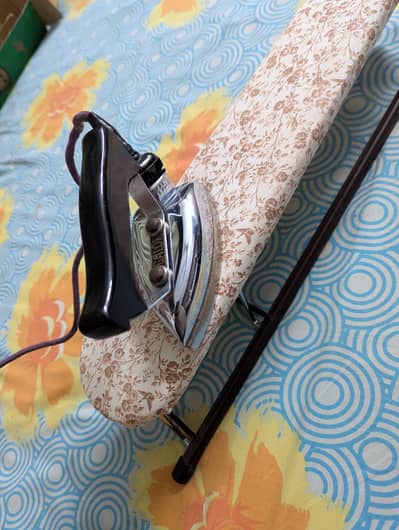 Vintage Calor travel electric iron with portable stand France made