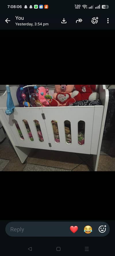 baby bed. . .