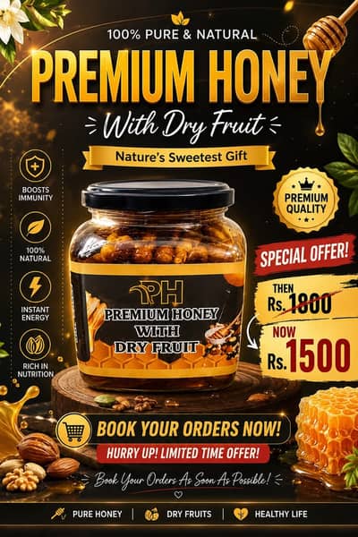 NATURAL HONEY (SHAHAD) ALSO WITH DRY FRUIT (WHOLE SALE RATE)
