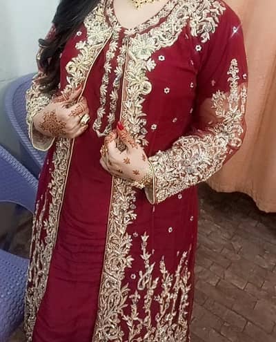 net gown with raw silk inner