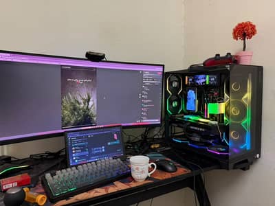 Ryzen 7 9800X3D RTX 5070 Ti 34 Inch ultrawide Monitor full Set PC