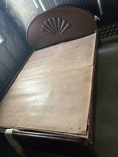 Wooden bad good condition pure lakri