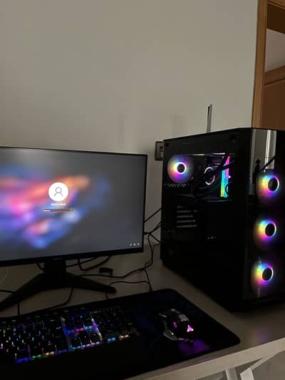Gaming PC i5 12400F RX 6600 + MSI 200Hz Monit