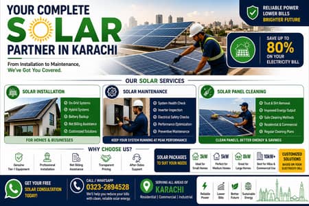 Solar System Installation | Net Billing | Maintenance | Karachi