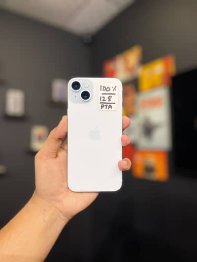 iPhone 15 Plus PTA Approved 128GB Battery 100%