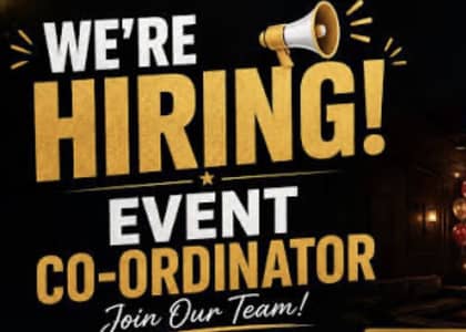 We’re Hiring: Junior Events & Graphic Design Executive (Male)
