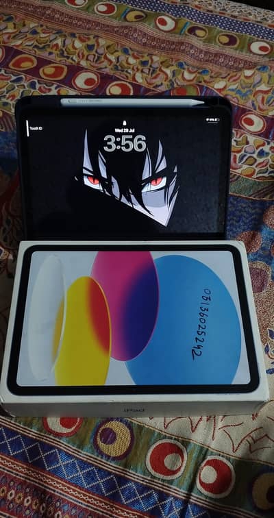 Apple iPad 10 2022 64 GB | Excellent condition | Box + Smart Cover