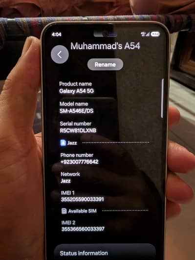 Samsung Mobile A54 5G