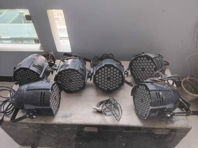 Dj entry setup - led lights for sound