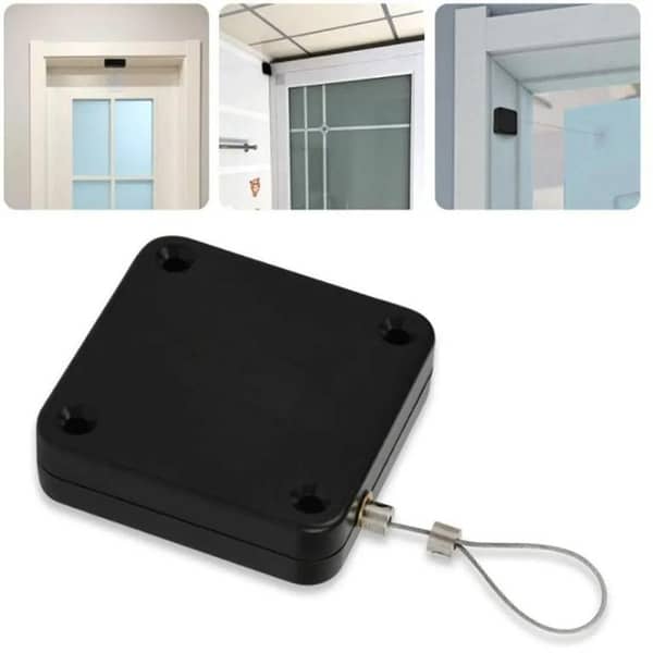 Automatic door closer, hydraulic damper for sliding door, household closing spring, practical artifact, no punching