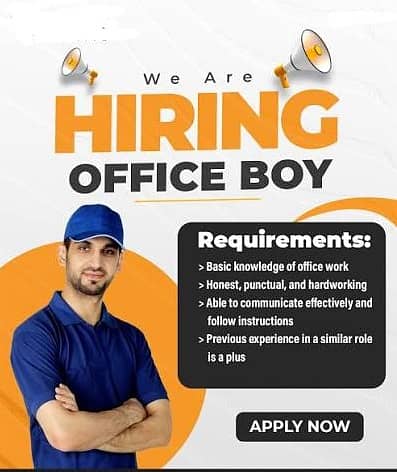 OFFICE BOY REQUIRED