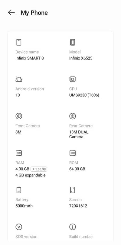 Infinix Smart 8