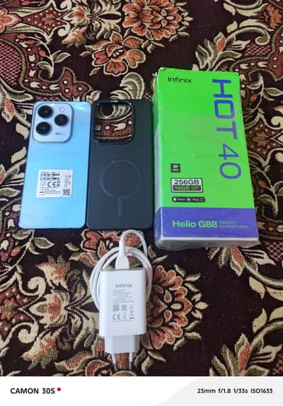 Infinix Hot 40 8/256 With Box Charger