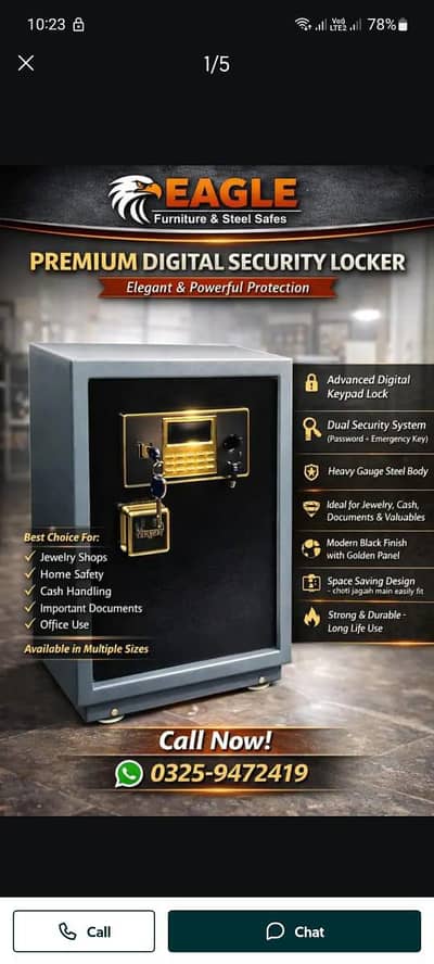 Digital Locker Home safe office safe Documents safe Tijori safe