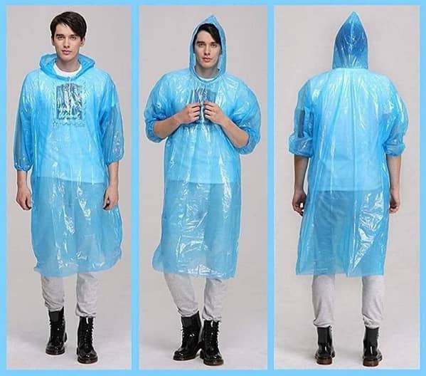 New Disposable Adult Rain Coat - Ball Outdoor Raincoat Disposable - Single Use Raincoat With Sleeves and Hooded Cap