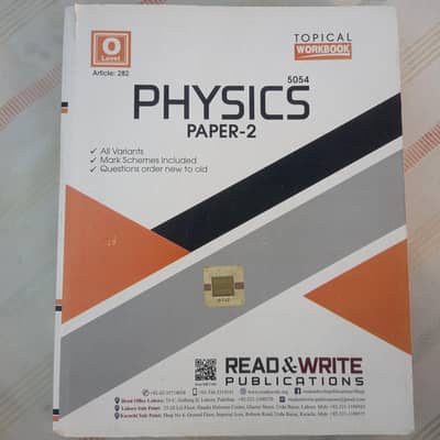 read and write 5054, Topical workbook physics paper 2