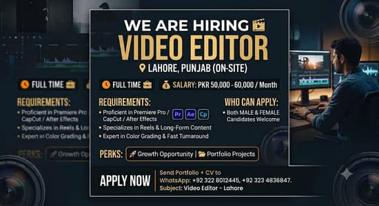 video editor requires