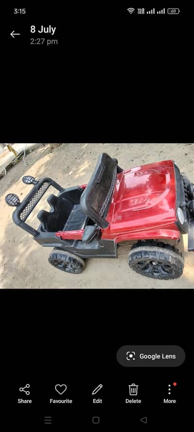kids electric jeep battery car +remote good condition