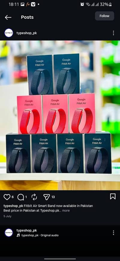 Google Fitbit air band