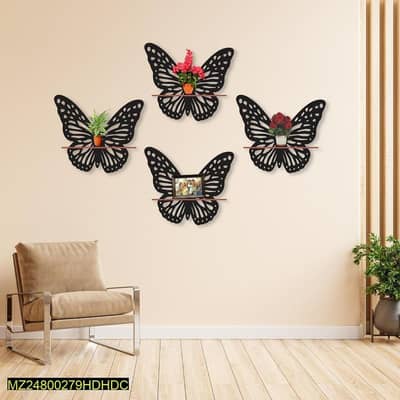 trendy butterflies wall shelves