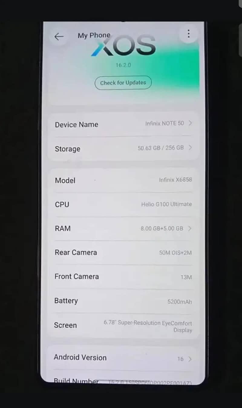 Infinix Note 50 0