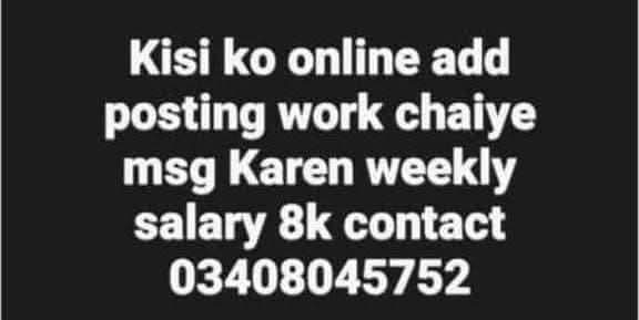 online ad posting job