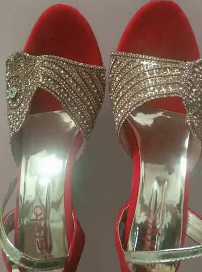 red heel sandel