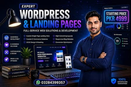 Custom Landin  Page & WordPress web Development | Starting price:4999.