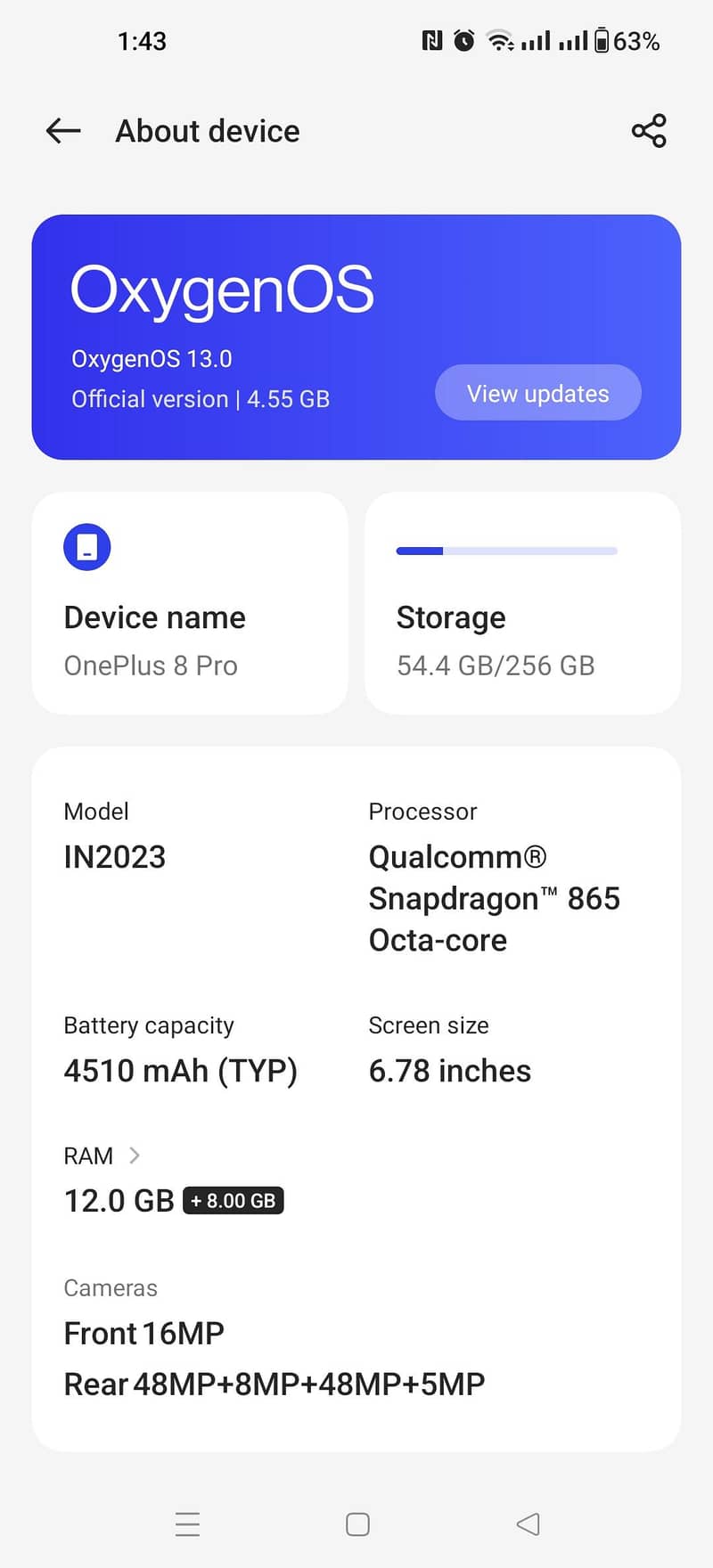 One Plus 8 pro 0