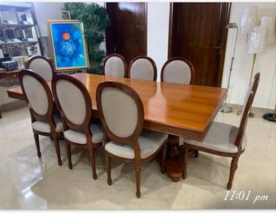 dining table with 8 chairs