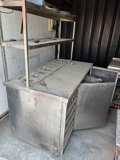 Hot Plate Prep Table Dough Mixer Pizza Equipments