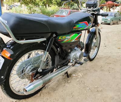 honda cd 70cc model 2021 black colour for sale