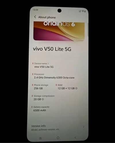 Vivo V50 lite 5g