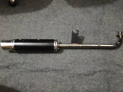 full bass exaust with cg 70 bend pipe extension