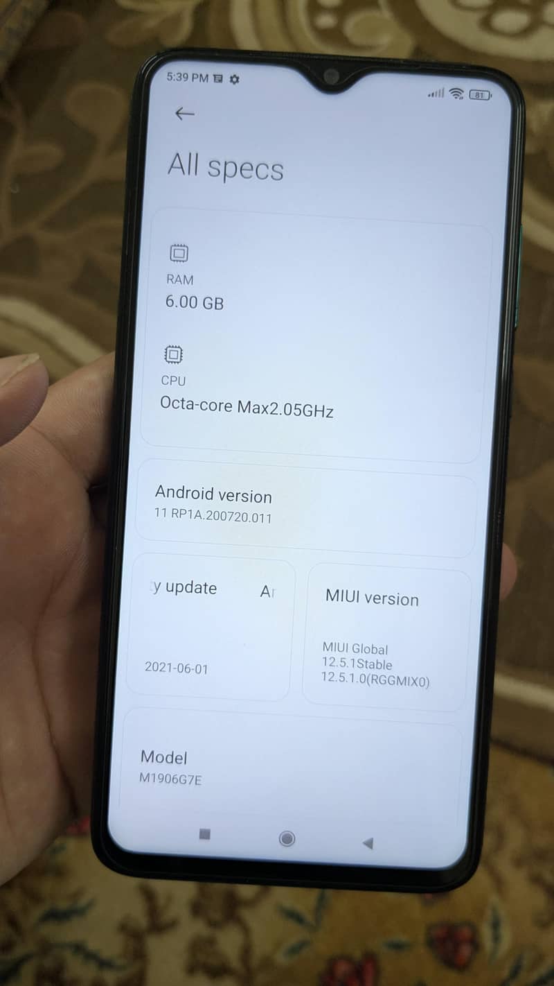 Redmi note 8 Pro 8