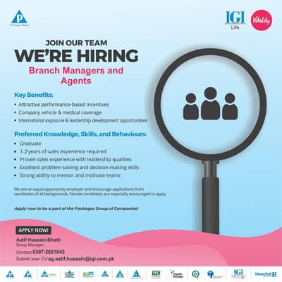 Job Opportunity – Sales & Marketing Staff Required