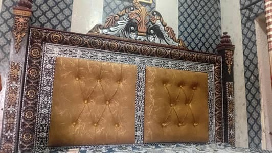used solid wooden bed for sale in good condition